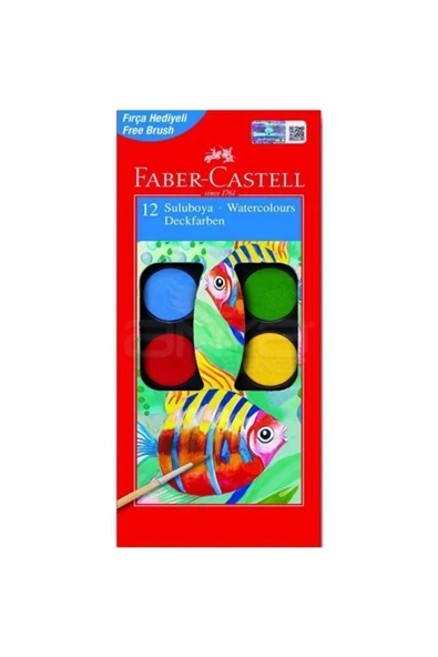 Faber Castell Faber-castell Suluboya 12 Renk ürün görseli 1