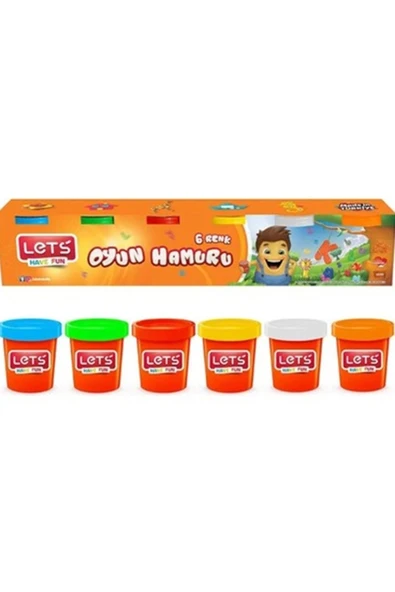 Lets Oyun Hamuru 6 Renk 690 GR L8450 ürün görseli 1