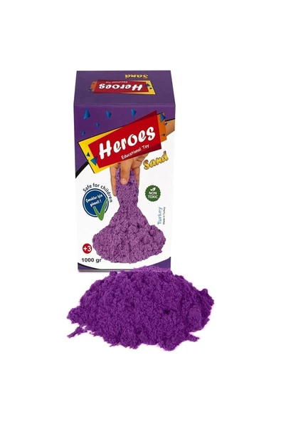 BULDUK Heroes Kinetik Kum Mor Renk 1000 Gr ürün görseli 1