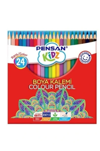Pensan Kidz 24 Renk Kuru Boya Seti ürün görseli 1