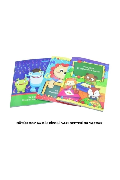 3 Çınar Çınar A4 Standart Dik Çizgili Yazı Defteri 30 Yp. 1 Adet ürün görseli 1