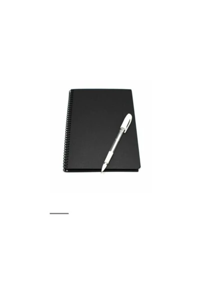 Gürpaş 40 Sayfa 17x24 Cm Siyah Defter Ve Beyaz Kalem ürün görseli 1