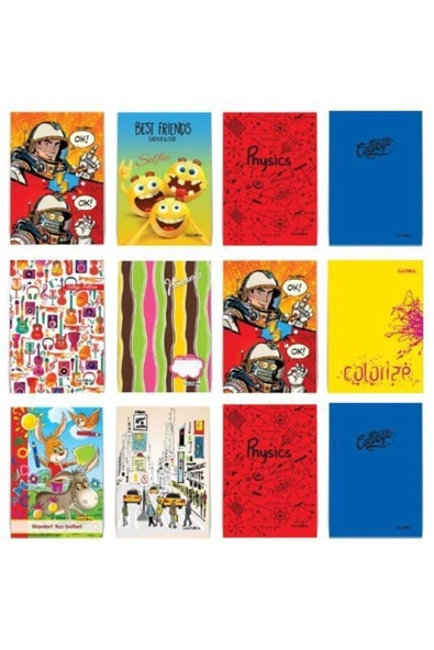 Çınar Yayınları 40 Yaprak A4 Büyük Boy Çizgili Defter Karton Kapak 12 Adet T.d. ürün görseli 1