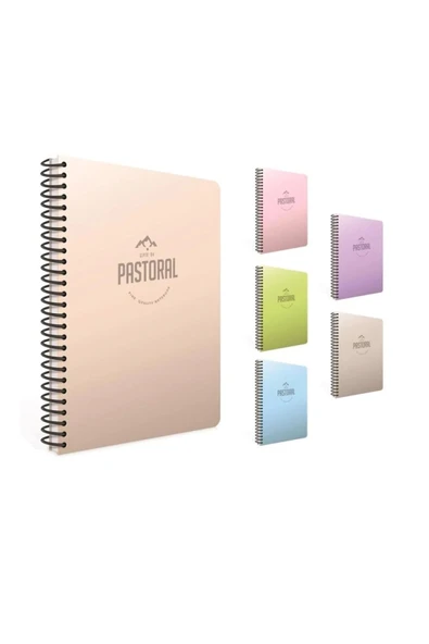 Gıpta Pastoral Spiralli Pp.kapak A6 80yp. Kareli Defter ürün görseli 1