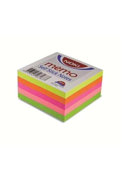 Noki Memo 12012 75 X 75 Mm Neon Küp Yapışkanlı Not Kağıdı 400 Yaprak Neon ürün görseli 1