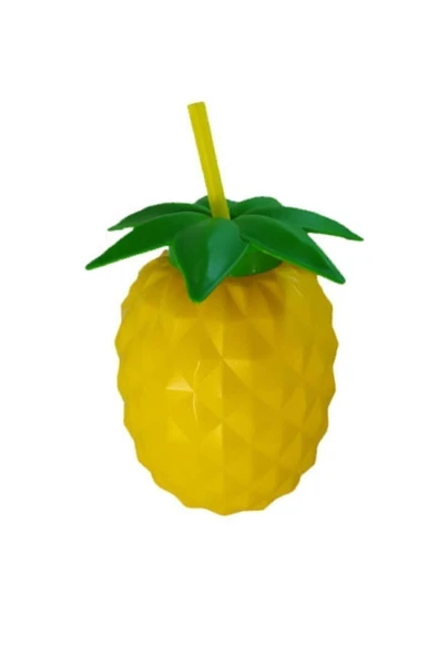 Qlüx Plastik Ananas Pipetli Suluk 750 ml Fma07132 ürün görseli 1