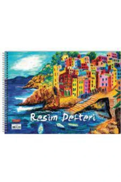 Tokaç Telli Çek Kopart Resim Defteri 25x15 cm 15 Yaprak ürün görseli 1