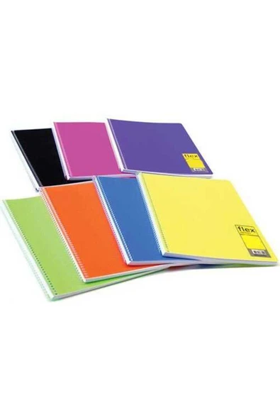 Mynote Flex A4 120 Yaprak Kareli Kareli Spiralli Plastik Kapak Defter ürün görseli 1