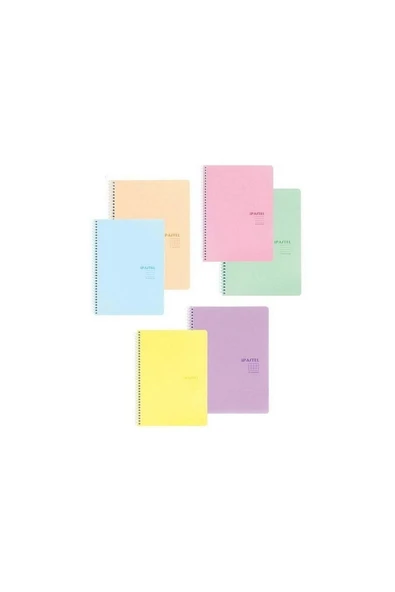 KESKİN COLOR A5 72 Yp. Kareli Pp. Kp. Spiralli Pastel Show Defter ürün görseli 1