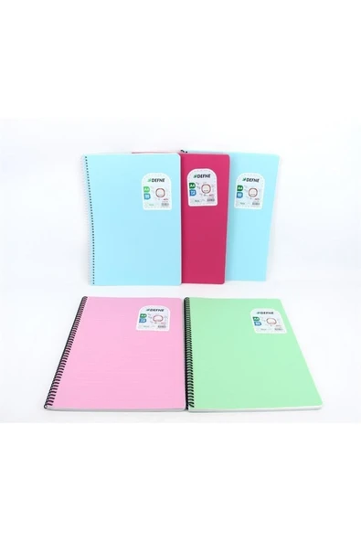 ÇINAR DEFTER Defne Defter 40 Yaprak Çizgili Metod Pp. Kapak Spiralli Defter ürün görseli 1
