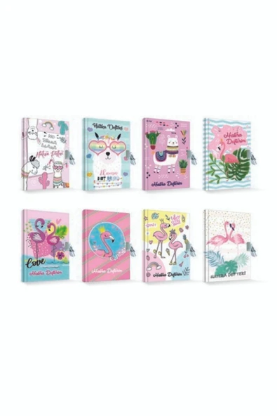 ÇINAR DEFTER Çınar Uni Note Kilitli Günlük & Hatıra Defteri Flamingo Cloud ürün görseli 1