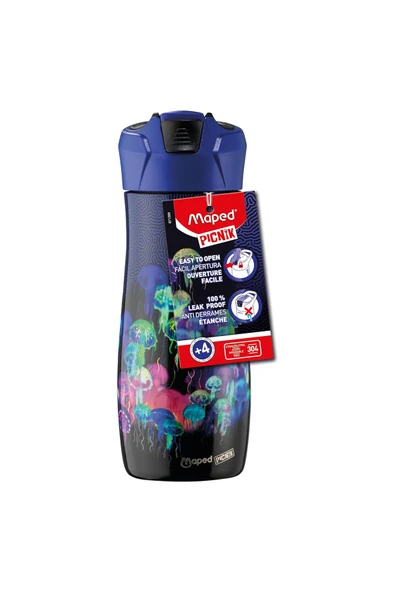 Maped Picnik Deep Sea Çelik Matara 580 ml (871399) ürün görseli 1
