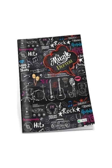 ÇINAR DEFTER Uninote Müzik Defteri A4 40 Yaprak Büyük Boy Karma Kapak Rekleri ürün görseli 1