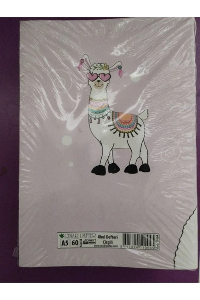 3 Çınar Çınar A5 Çizgili Defter 60 Yaprak 1 Adet Çizgili Karton Kapak ürün görseli 1