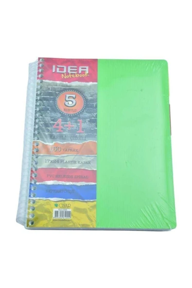 3 Çınar Çınar Seperatörlü 4+1 150 Yaprak Defter ürün görseli 1