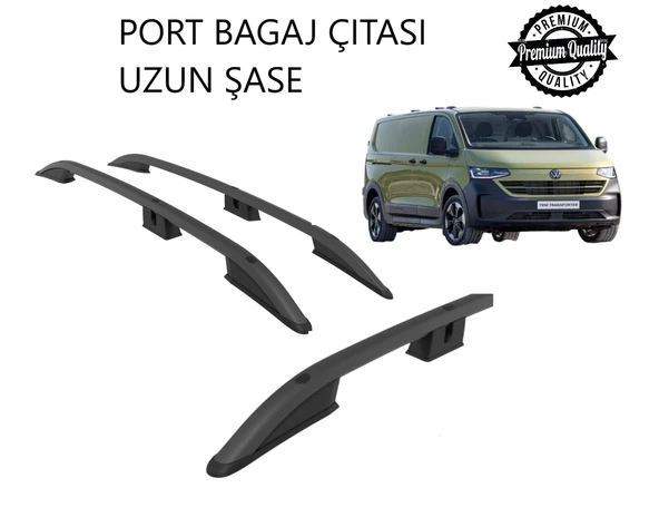 TRANSPORTER PANEL VAN UZUN ŞASE 2025 2026 2027 PORTBAGAJ TAVAN ÇITASI SİYAH ürün görseli 1