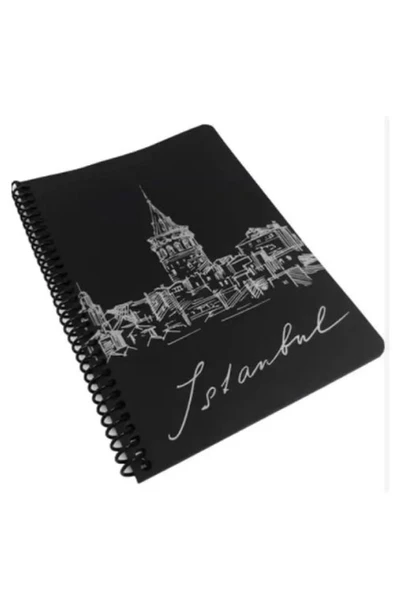 Liz Spiralli Defter Siyah A5 40 Yaprak 120 Gr.side ürün görseli 1