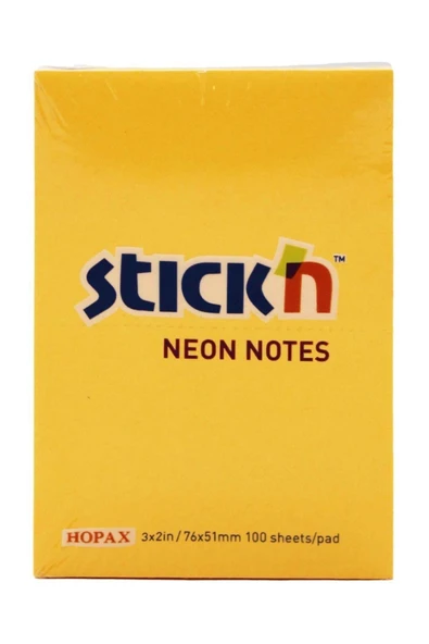 Gıpta Stıck'n Yapışkanlı Not Kağıdı 76*51 Mm 100 Yaprak Turuncu Ve Mor Index ürün görseli 1