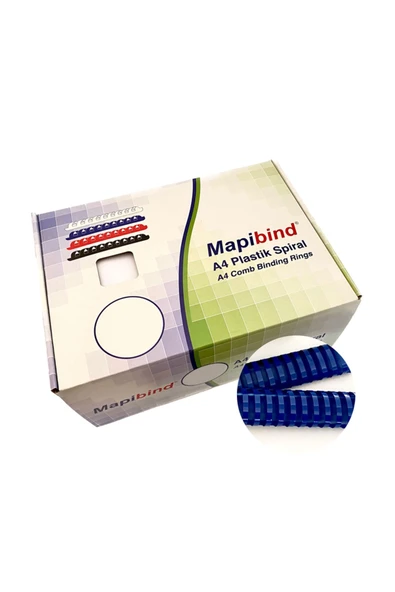Mapi Bind 51mm Plastik Spiral Lacivert 50 Ad. ürün görseli 1