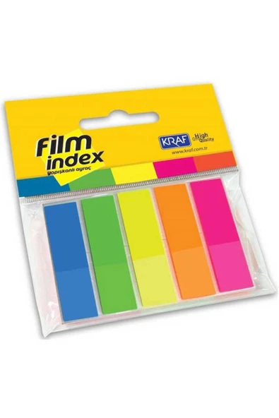 KRAF Plastik (pp) Index 13 X 44 Mm 5 Renk X 25 Syf. ürün görseli 1