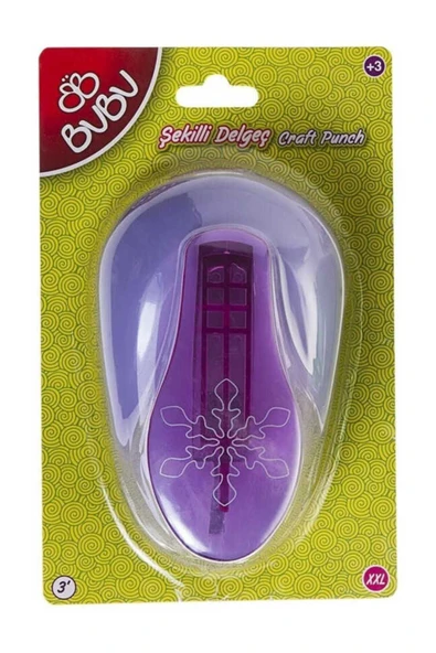 Bubu Büyük Şekilli Delgeç Kar Tanesi Xxl Basım Çapı 7.6 Cm ürün görseli 1
