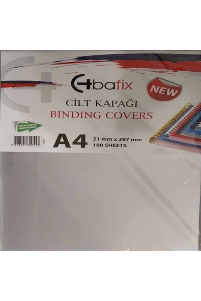 Bafix Cilt Kapağı Plastik Opak A4 160 Mıc Şeffaf ürün görseli 1
