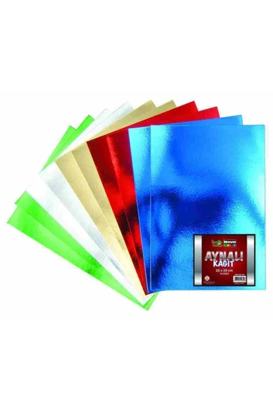 Nova Color Aynalı Karton Kağıt 10 Renk 20x30 Cm ürün görseli 1