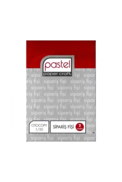 Pastel Otokopili Sipariş Fişi Küçük 1/50 6 Adet ürün görseli 1