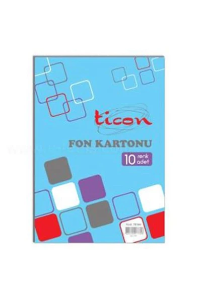 Ticon Fon Kartonu Karışık 10'lu 25x35 ürün görseli 1