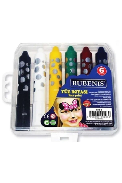 Rubenis 6 Lı Çevirmeli Yüz Boyası Seti ürün görseli 1