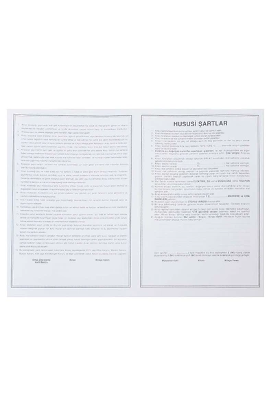 Gürpaş Kira Kontratı 100'Lü Paket - Resim 2