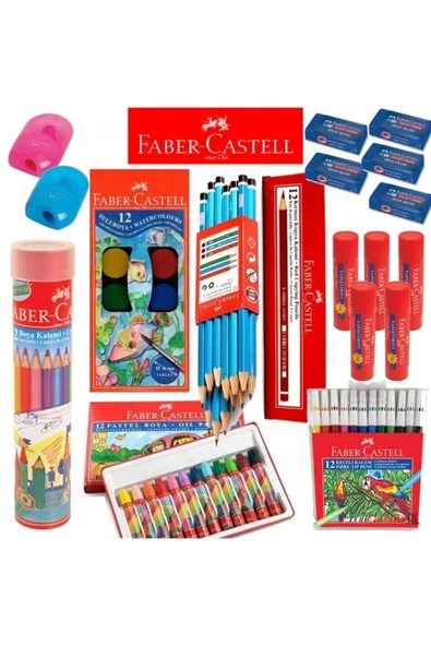 Faber Castell Ilk Okul,orta Okul Kaliteli Boya Seti ürün görseli 1