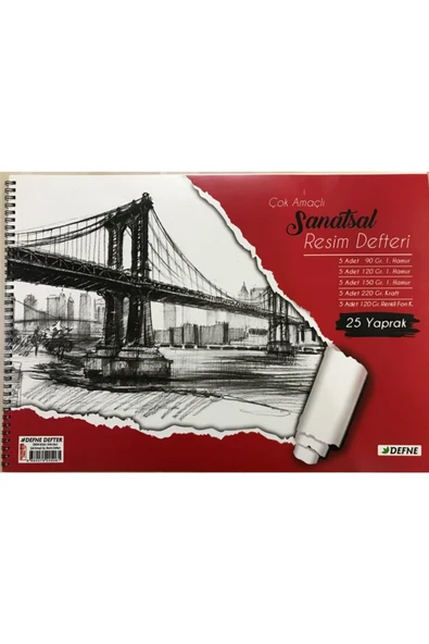 Livart Defne Çok Amaçlı Resim Defteri 25 Yaprak 34 X 48 Cm ürün görseli 1