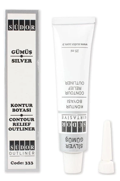 Südor 331 Kontur Boyası Gümüş 25 ml ürün görseli 1