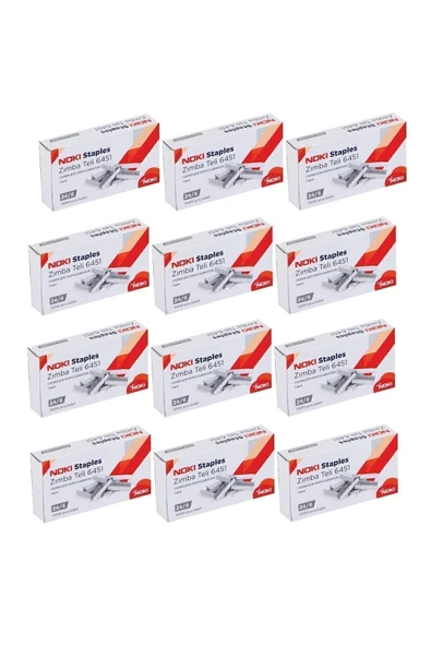 Noki Büyük Zımba Teli No:24/6 1000'li X 12 Paket ürün görseli 1