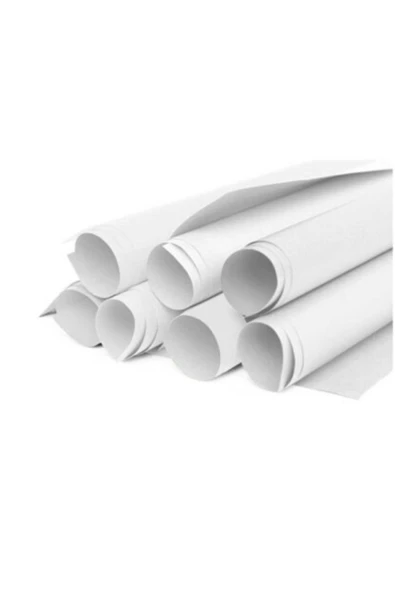 SİM Fon Kartonu 50x70 Cm 10'lu Rulo Beyaz (1 RULO 10 ADET) (0,42 KG) ürün görseli 1