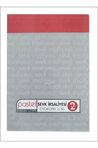 Pastel Sevk Irsaliyesi (14x20 Cm Ölçülerinde A5) Otokopili 2/50 2 Nüsha (1 Asıl 1 Suret) 24 Adet ürün görseli 1