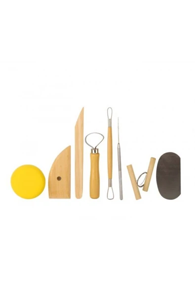 Rich 8'li Seramik Başlangıç Seti (Pottery Set)/ 01517 ürün görseli 1