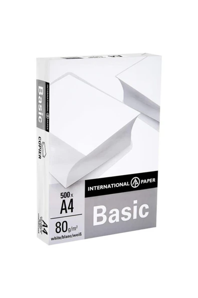 BASIC A4 Fotokopi Kağıdı 80gr 1 Paket ( 500 Sayfa ) ürün görseli 1