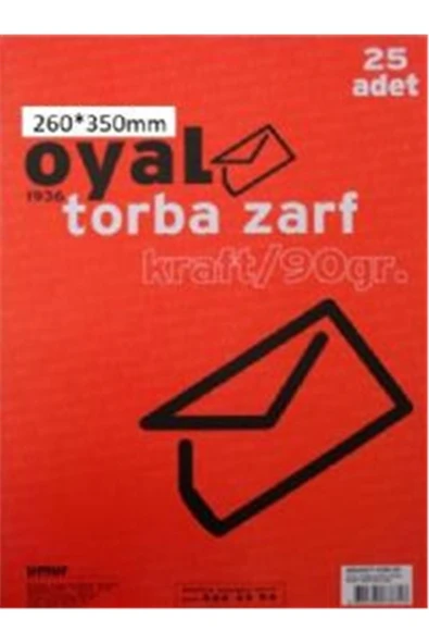 Oyal 26x35 cm Torba Zarf Kraft 25'li Paket ürün görseli 1