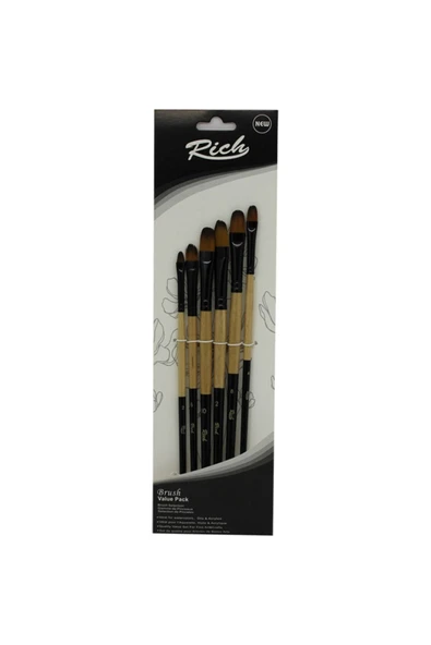 Rich Kedi Dili Fırça Seti Set 6 ürün görseli 1