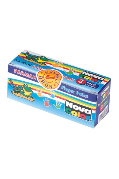 Nova Color Parmak Boyası 3 Renk Nc-137 Kategori: Akrilik Boya ürün görseli 1