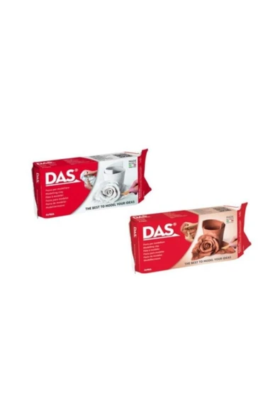 DAS COLLECTION Seramik Kil Hamuru 500 Gr. Beyaz Ve Toprak Rengi H.s ürün görseli 1