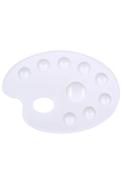 Ops Rp 109 20 Cm. Godeli Oval Resim Paleti Beyaz ürün görseli 1