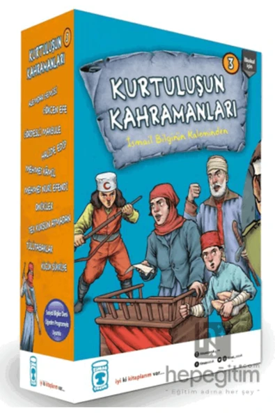 Timaş Çocuk Kurtuluşun Kahramanları 3 Set 10 Kitap - Resim 2