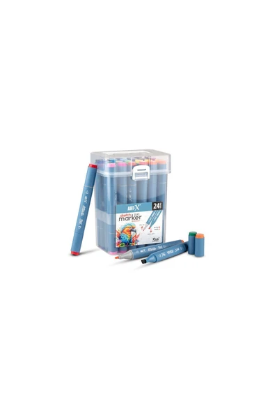 Rich Art-x Sketch Marker Çift Taraflı Kalem Seti 24 ürün görseli 1