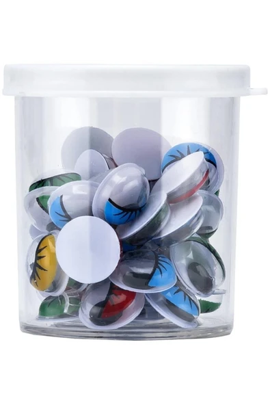 Brons Oynar Göz 12 Mm Renkli 40 Li Kutu (BR-686) 106266 ürün görseli 1