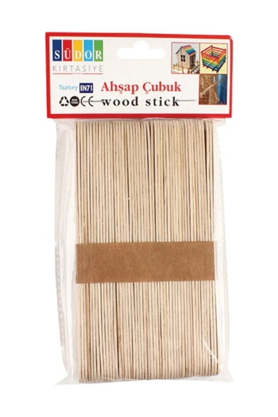 Südor Bs71 Ahşap Çubuk Büyük Dondurma Çubuğu 50 Li Çx ürün görseli 1
