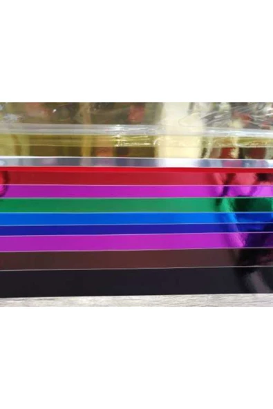 Ginza 50x70 Cm Karışık 5 Renk 10 Adet Metalik Fon Kartonu Aynalı 1 Paket ürün görseli 1