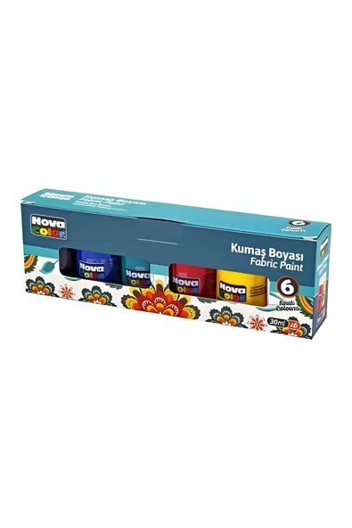 Nova Color Ezg - Kumaş Boyası Nc 6 Renk X 30 Ml. Set ürün görseli 1